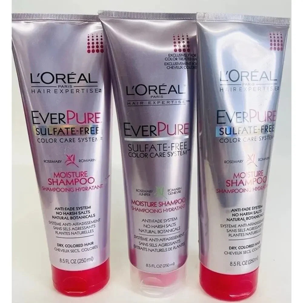 6x L'Oreal Ever Pure Sulfate Free Rosemary Moisture Shampoo 8.5oz (damage Bottle
